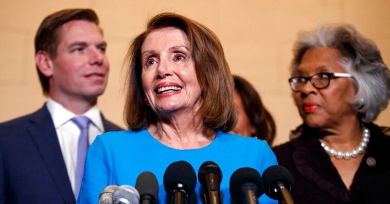 watch:-pelosi-and-fellow-dems-scramble-to-defend-themselves-from-fallout-of-swalwell’s-implosion