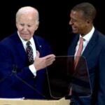 joe-biden-pulls-black-man-on-stage,-tells-him-he-looks-like-barack-obama-during-portrait-unveiling-at-syracuse-university-(video)