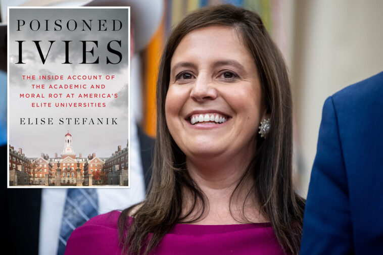 rep.-elise-stefanik’s-new-book-‘poisoned-ivies’-on-campus-antisemitism-tops-amazon-bestseller-list-as-she-launches-tour