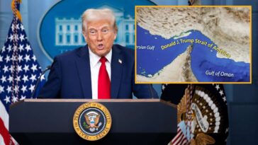trump-officially-renames-strait-of-hormuz-the-‘donald-j.-trump-strait-of-america’