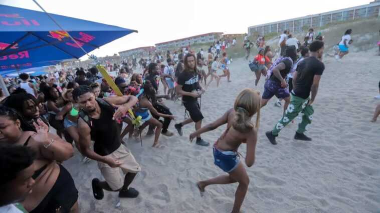police-flood-orange-crush-island-hot-spot,-warn-of-teen-takeovers-as-beach-bash-madness-returns