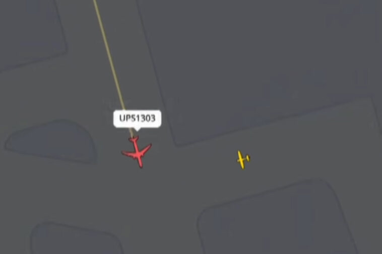 ups-jet-has-near-miss-with-plane-at-same-kentucky-airport-where-14-were-killed-in-crash-as-atc-shouts:-‘what-are-you-doing?’