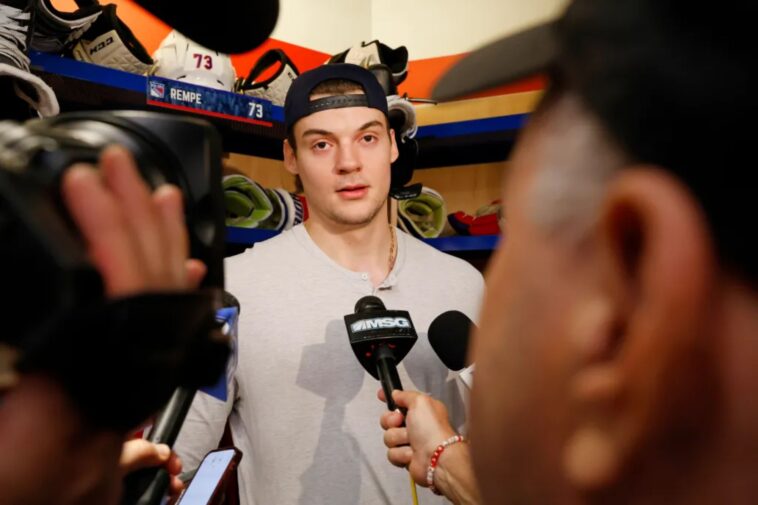 matt-rempe’s-injury-filled-rangers-season-was-a-real-learning-experience