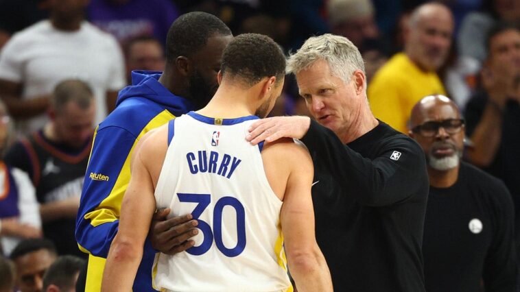 steve-kerr-hints-at-upcoming-‘expiration-date’-after-emotional-moment-with-stephen-curry,-draymond-green