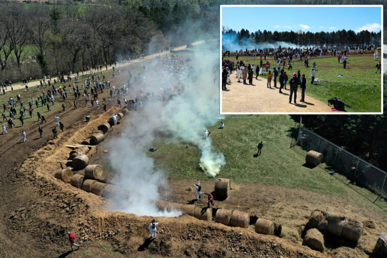 tear-gas,-pepper-spray-and-arrests-as-protesters-try-to-storm-a-wisconsin-beagle-lab