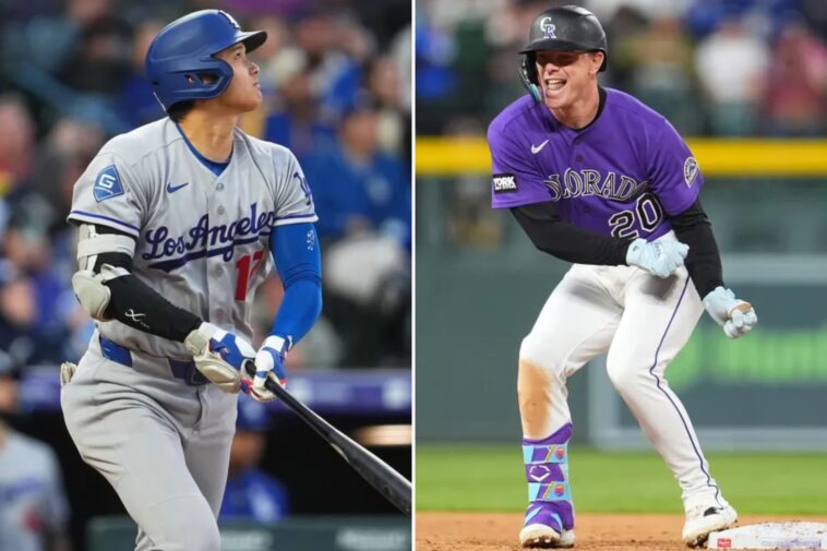 shohei-ohtani-extends-on-base-streak-to-50,-but-dodgers-lose-to-rockies