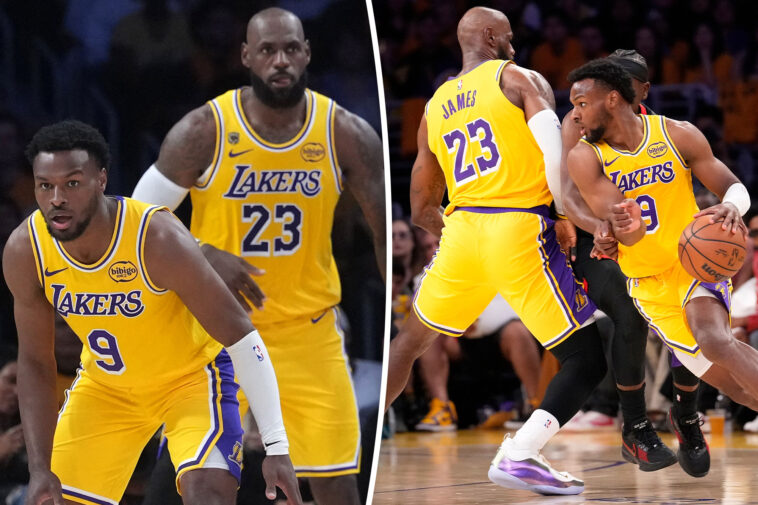 lakers’-lebron-james-calls-playing-with-bronny-in-playoffs-‘craziest-thing’