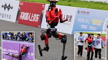 chinese-robot-smashes-human-world-record-in-half-marathon:-‘just-whooshed-right-past-me’