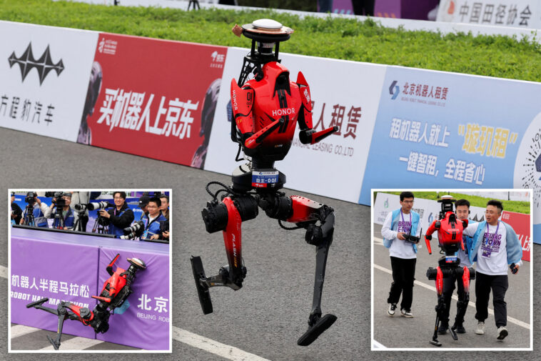 chinese-robot-smashes-human-world-record-in-half-marathon:-‘just-whooshed-right-past-me’