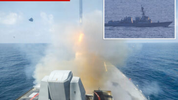 us-navy-destroyer-‘blows-a-hole’-through-iranian-cargo-ship-that-tried-to-break-hormuz-blockade,-trump-says