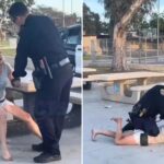 instant-karma-for-karen-who-sank-teeth-into-cop-after-going-on-racist-rant