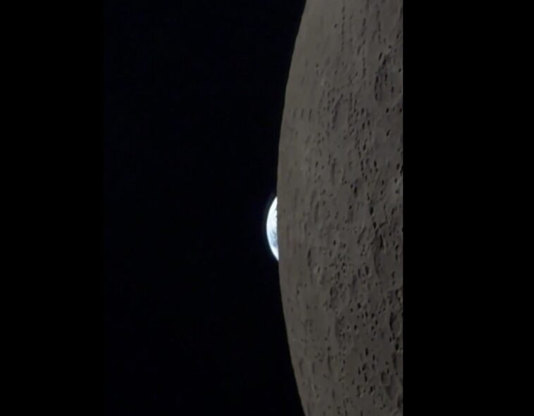 artemis-ii-commander-shares-incredible-iphone-footage-of-earth-disappearing-behind-the-moon-(video)