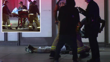 horror-as-man-is-set-on-fire,-beaten-in-downtown-los-angeles
