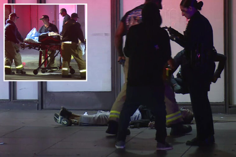horror-as-man-is-set-on-fire,-beaten-in-downtown-los-angeles