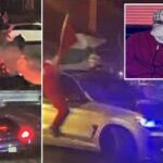 new-nypd-images-show-keffiyeh-clad ruffians-allegedly-involved-in-fiery-weekend-car-meet-up