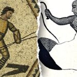rare-roman-mosaic-shows-woman-battling-wild-animals-in-the-arena,-researcher-says