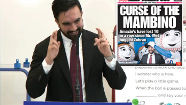 zohran-mamdani-embraces-‘mayor-mambino’-nickname-for-a-day-as-fans-blame-mascot-hug-for-epic-losing-streak