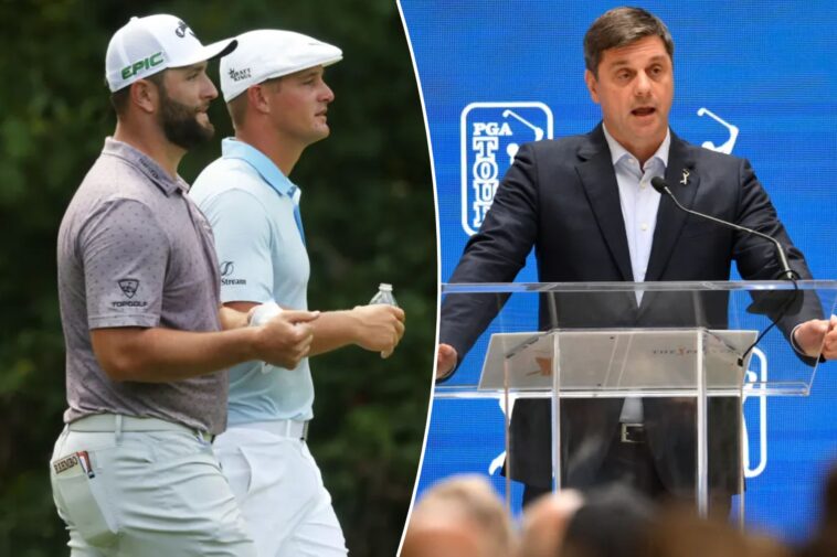 pga-tour-ceo-hints-at-opportunity-for-liv-golf-players-to-return-with-rival-league-in-chaos
