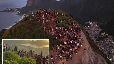 200-tourists-trapped-on-rio-de-janeiro-mountain-after-shootout between-cops,-gangbangers 