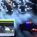 crazed-cretin-throws-lime-scooter-off-la-freeway-overpass,-causing-multiple-car-crash