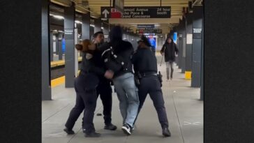 watch:-video-with-overweight-female-nypd-officer-trying-to-help-restrain-punk-shows-exactly-why-mamdani’s-nyc-is-doomed