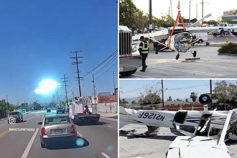 terrifying-footage-emerges-of-plane-hit-powerlines-at-pacoima-near-whiteman-airport