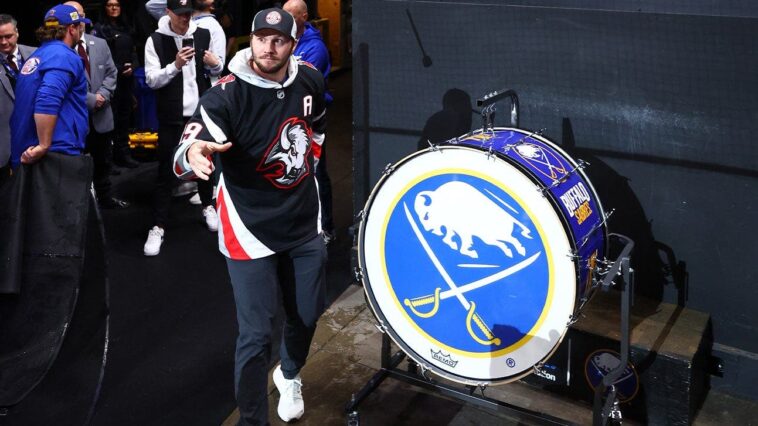 josh-allen-annihilates-a-beer-to-fire-up-the-sabres-crowd