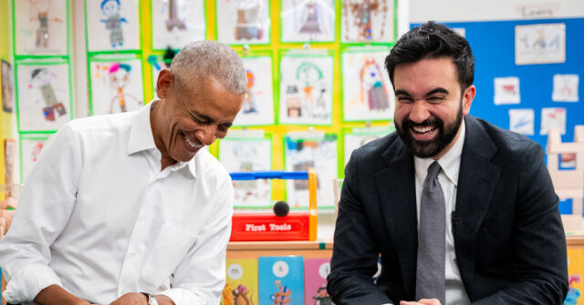 obama-embraces-socialist-mayor-mamdani,-sings-‘wheels-on-the-bus’-at-bronx-early-childhood-center
