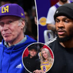 lakers-vs-rockets-game-2-brings-star-studded-crowd-with-matthew-stafford,-will-ferrell,-shannon-sharpe-and-more