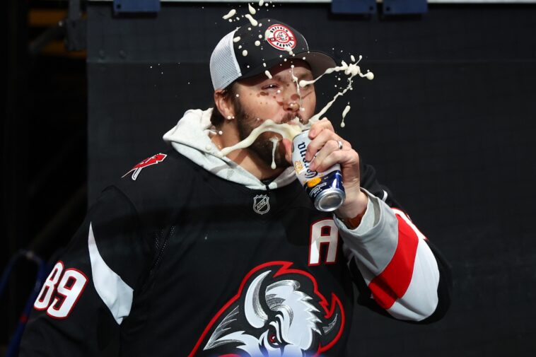 josh-allen-chugs-beer-before-playoff-game-to-hype-up-sabres-fans