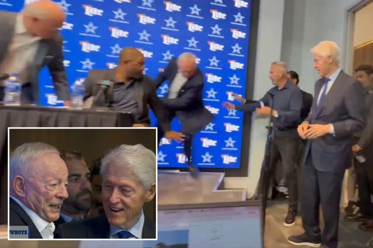 bill-clinton-crashes-cowboys’-pre-draft-press-conference-— as-jerry-jones-nearly-falls-off-stage