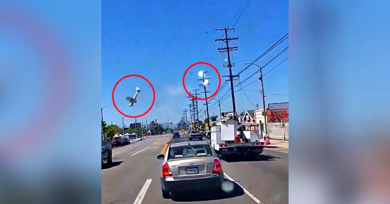 shock-video:-small-plane-hits-powerlines,-flips-and-crashes-to-the-ground-in-california