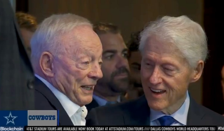 former-president-crashes-dallas-cowboys-pre-draft-conference-in-peak-90s-moment
