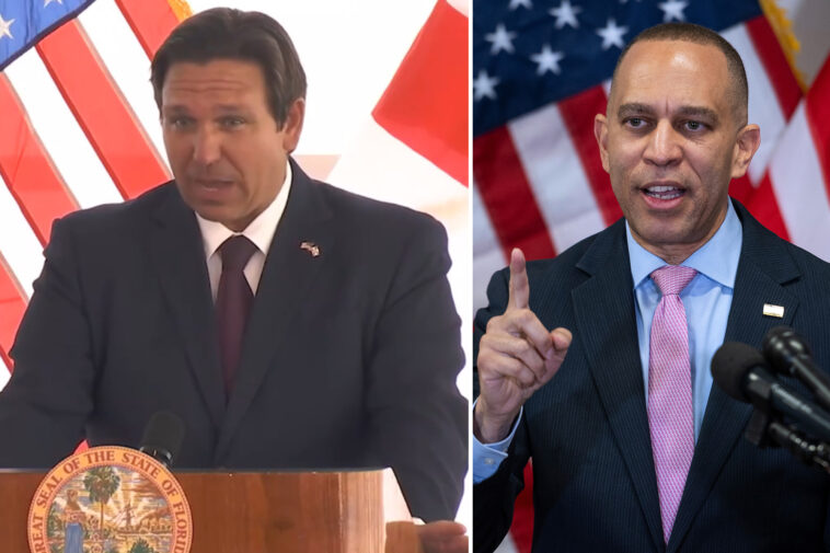 desantis-says-he’s-taking-up-jeffries’-invitation-to-‘f-around-and-find-out’-on-florida-redistricting-effort