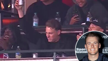 49ers-star-mac-jones-fires-up-crowd-at-giants-game-with-party-animal-antics