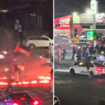 reckless-driver-arrested-in-fiery-car-meet-up-that-wreaked-havoc-at-nyc-intersection:-cops
