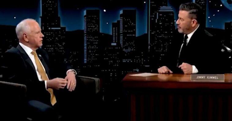 watch:-tim-walz-somehow-manages-to-strike-out-during-softball-interview-with-jimmy-kimmel