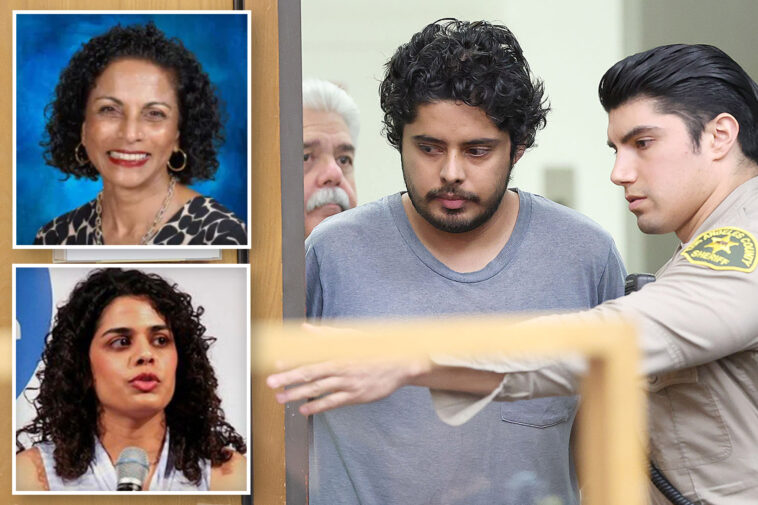 accused-burbank-slasher’s-eerie-stare-in-court-after-stabbing-famed-oprah-activist-and-killing-her-mom