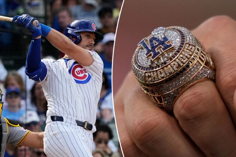 cubs’-michael-conforto-receives-world-series-ring-he-won-with-dodgers