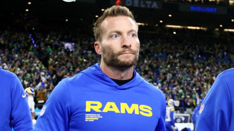 rams-coach-sean-mcvay-explains-why-he-looked-unhappy-after-the-team-surprisingly-selected-ty-simpson