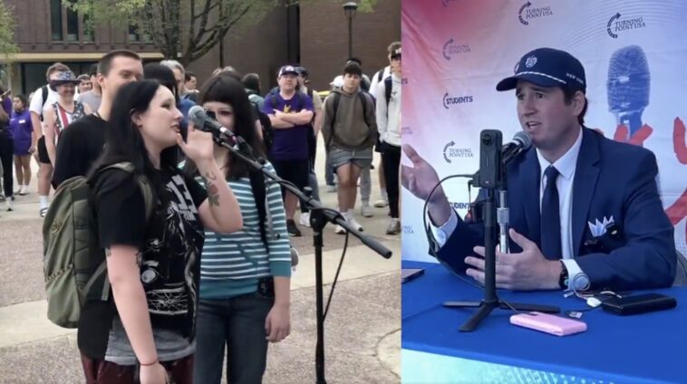 shameless-and-deranged:-far-left-college-student-mocks-brutally-assassinated-charlie-kirk-with-sick-“in-the-end-he-leaned-left”-joke-–-alex-stein-humiliates-the-sick-far-left-radical-on-the-spot