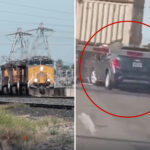 terrifying-moment-18-year-old-woman’s-car-is-obliterated-on-railway-as-she-sits-in-it-suffering-medical-emergency