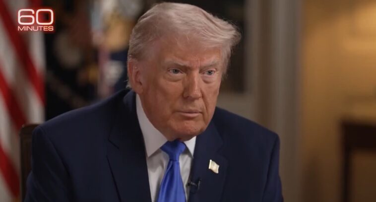 60-minutes-interview:-president-trump-recounts-moment-secret-service-rushed-him-during-whcd-shooting-(video)