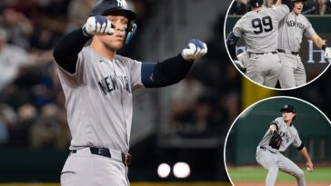 aaron-judge,-ben-rice-join-rare-company-as-yankees-keep-rolling-with-win-over-rangers