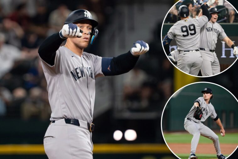 aaron-judge,-ben-rice-join-rare-company-as-yankees-keep-rolling-with-win-over-rangers