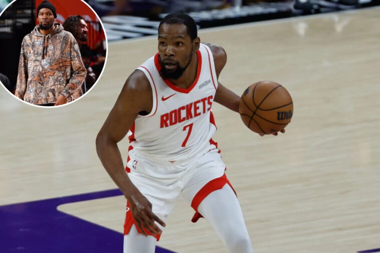 rockets-star-kevin-durant-ruled-out-for-crucial-game-5-vs.-lakers