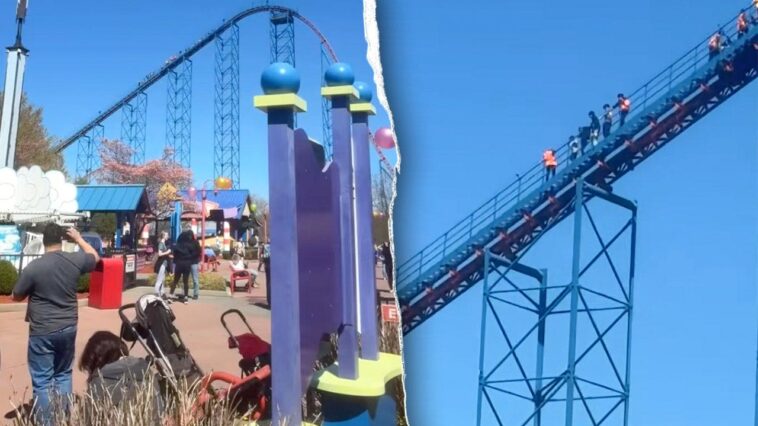 panic-at-popular-theme-park-as-stranded-riders-scramble-to-escape-broken-roller-coaster