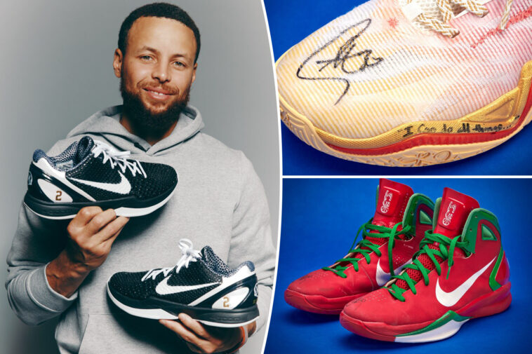 steph-curry’s-sneaker-collection-fetches-fortune-at-auction