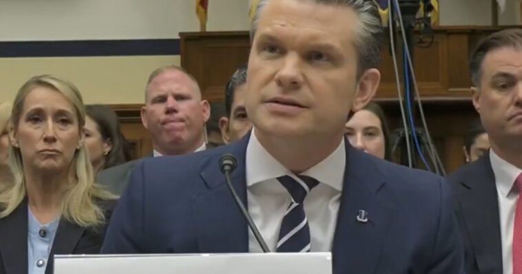 hegseth-blasts-democrat-lawmaker-for-calling-iran-conflict-a-“quagmire”-(video)