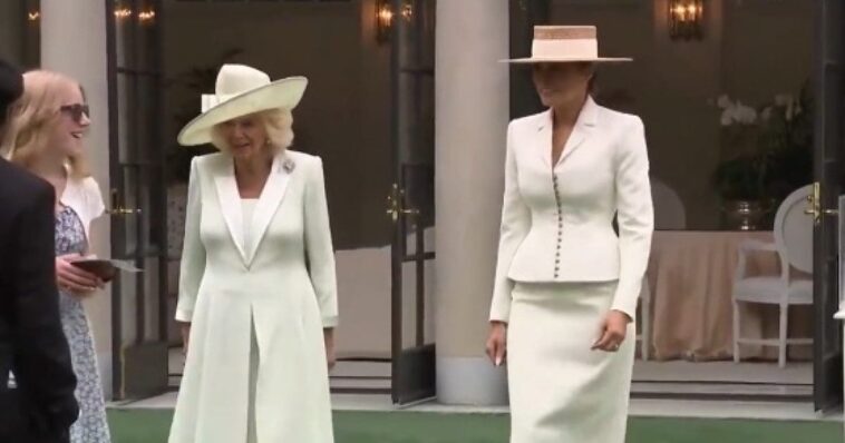 first-lady-melania-trump-reinforces-the-importance-of-technology-and-education-with-her-majesty-queen-camilla